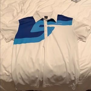 White Sligo men’s golf shirt